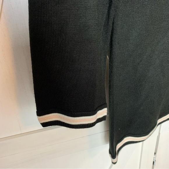 ❤️ Tommy Hilfiger XS 3/4 Length Sleeve Dark Green Color Block Turtleneck - Picture 3 of 10